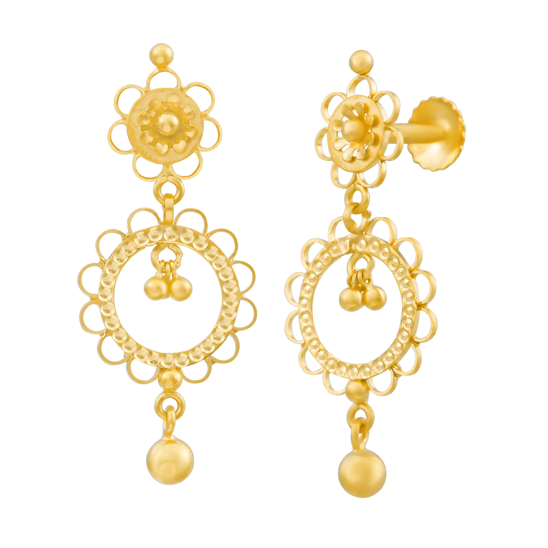Gold Earring, , hi-res - image number 1