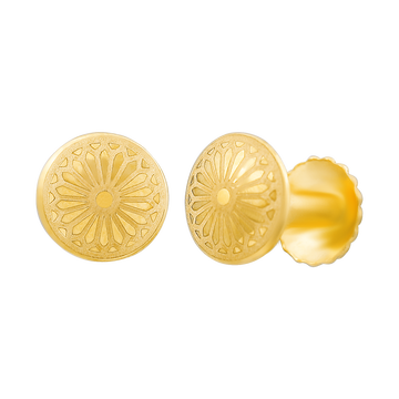Sunburst Floral 22KT Gold Ear Stud