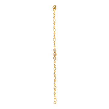 Shine Petal 22KT Gold Chain Bracelet