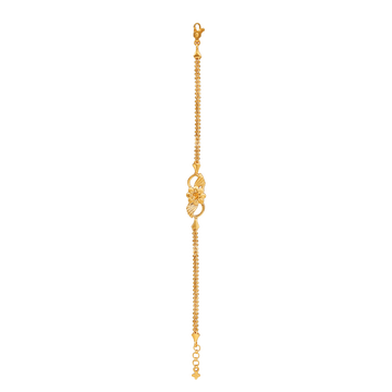 Petal Harmony 22KT Gold Chain Bracelet