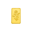 24 KT Purity 10 gram flower Gold Bar (Biscuit), , hi-res - image number 1
