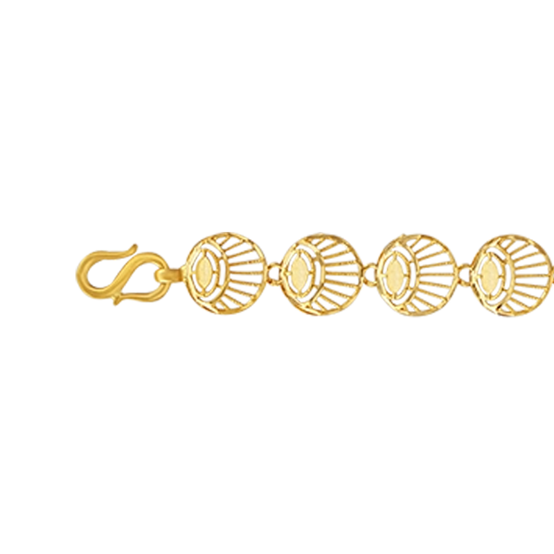 Filigree Design Gold Bracelet, , hi-res - image number 1