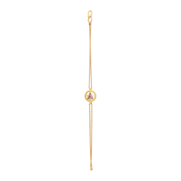 Silken Flare 22KT Gold Chain Bracelet