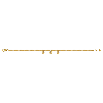 Tiny Treasures Charms 22KT Gold Chain Bracelet
