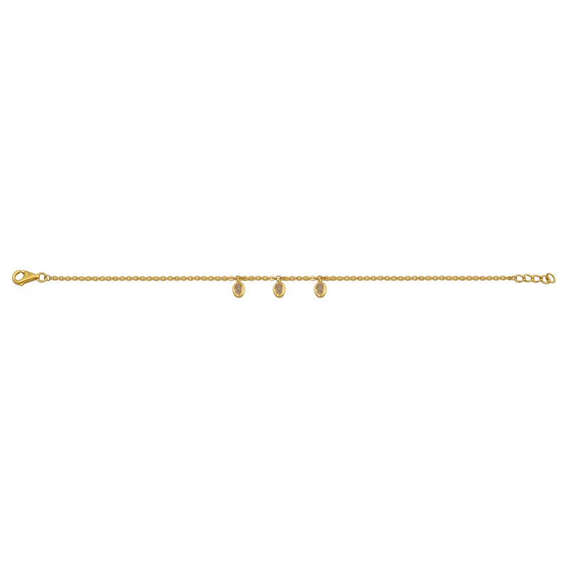Tiny Treasures Charms 22KT Gold Chain Bracelet, , hi-res - image number 0