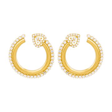 Mithaa Circle 22KT Gold Ear Stud