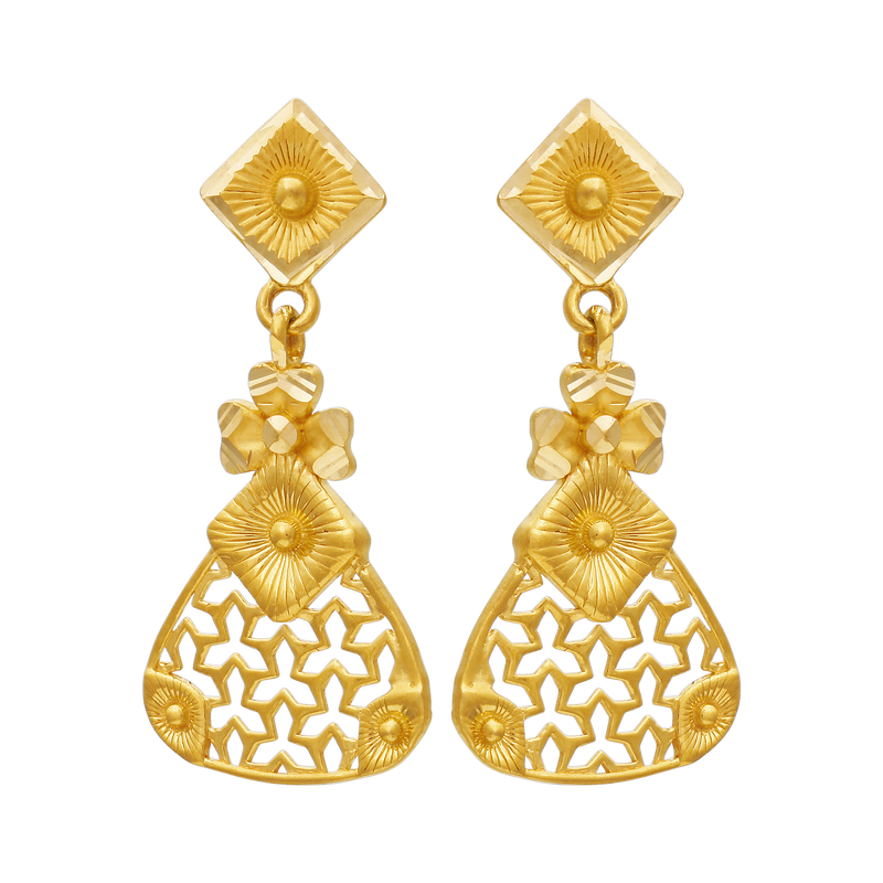 Gold Earring, , hi-res - image number 0