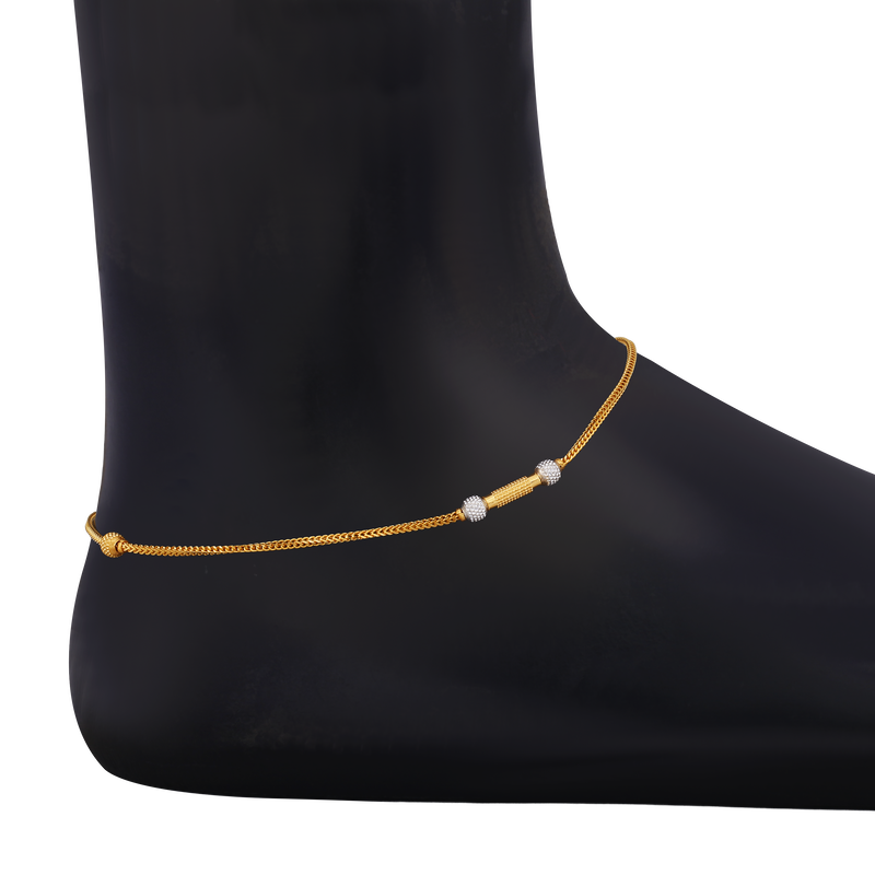 Gold Anklet, , hi-res - image number 1