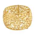 Flowers and Swirls Gold Bangle, , hi-res - image number 1