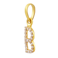 Blissful Beam Letter "B" 22KT Gold Pendant, , hi-res - image number 1