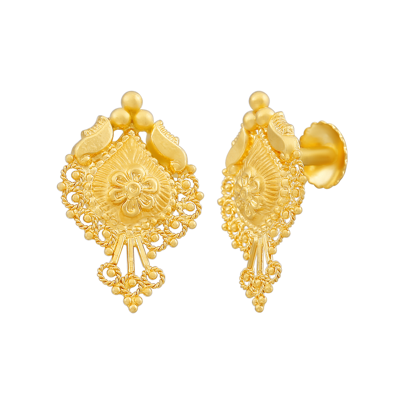 Gold Earring, , hi-res - image number 1