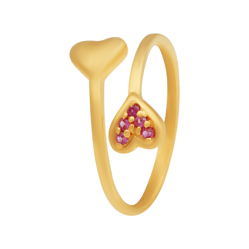 Heart Crossover Ring, , hi-res - image number 0