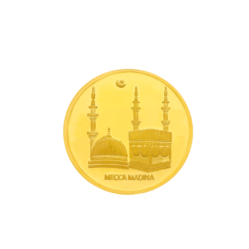 22 Karat 8 gram Mecca Gold Coin, , hi-res - image number 0