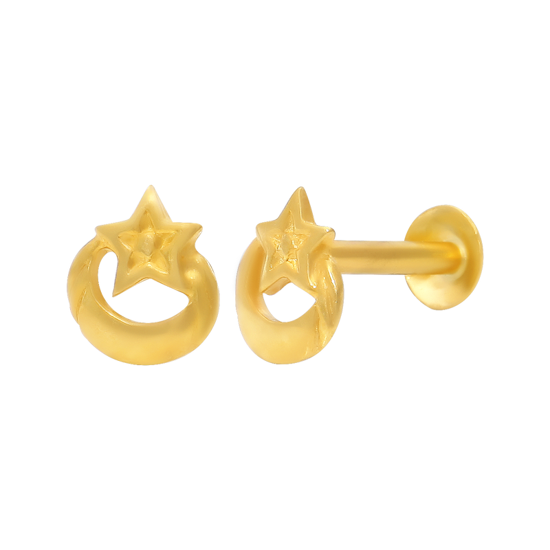 Gold Second Stud, , hi-res - image number 1