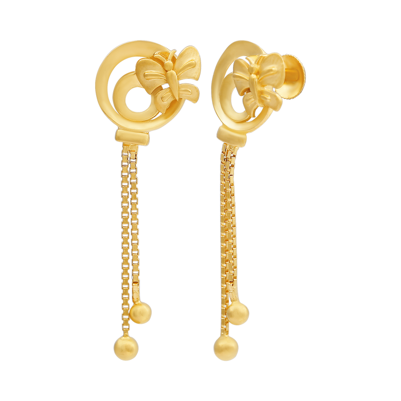 Gold Earring, , hi-res - image number 1