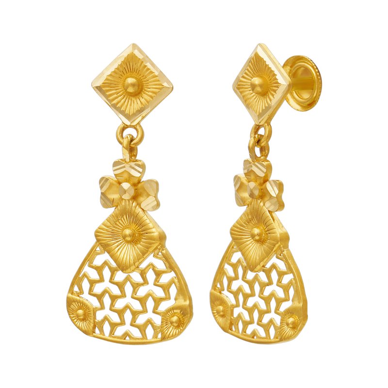Gold Earring, , hi-res - image number 1