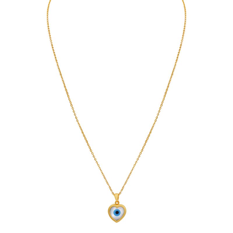 Evil Eye Gold Pendant Chain, , hi-res - image number 0