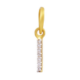 Inara Spark Letter "I" 22KT Gold Pendant, , hi-res - image number 0