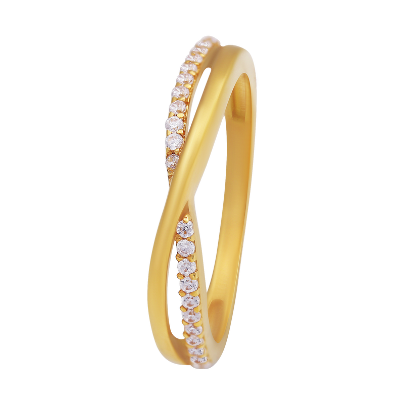 Golden Crossover Ring, , hi-res - image number 0