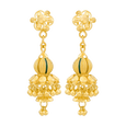 Vasudha Shakti 22KT Gold Jhumka Earring, , hi-res - image number 0
