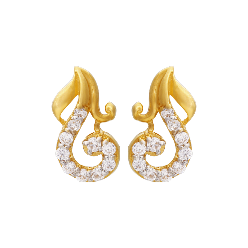 Gold Earring, , hi-res - image number 0