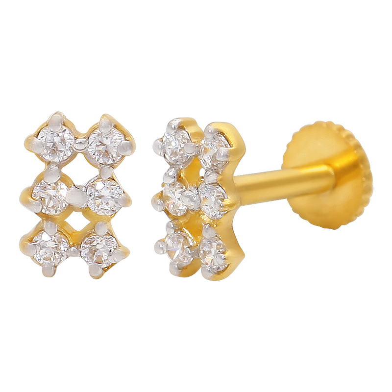 Gold Second Stud, , hi-res - image number 1