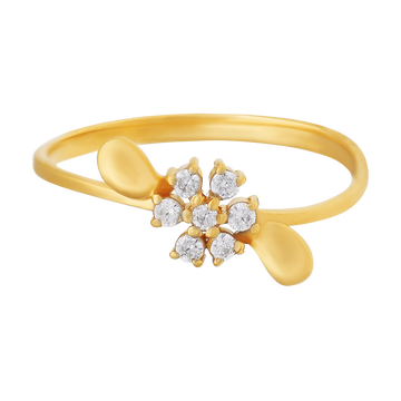 Mesmerizing Floral Zircon Ring