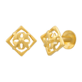 Regal Flower 22KT Gold Ear Stud, , hi-res - image number 1