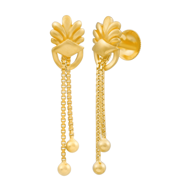 Gold Earring, , hi-res - image number 1