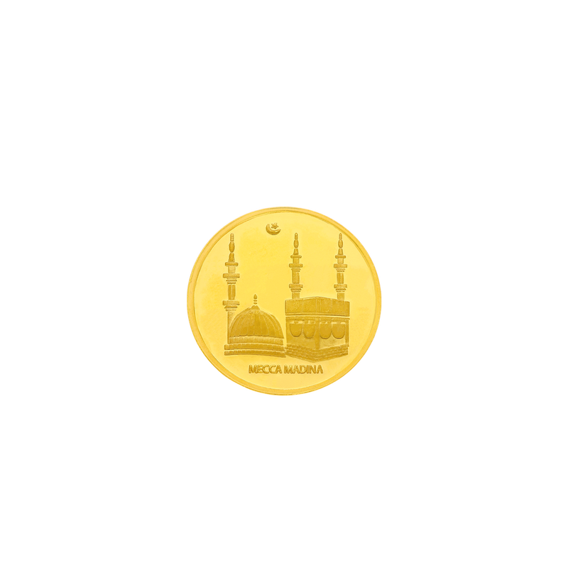 22KT 2 gram Mecca 22KT Gold Coin | BIS Hallmarked, , hi-res - image number 0