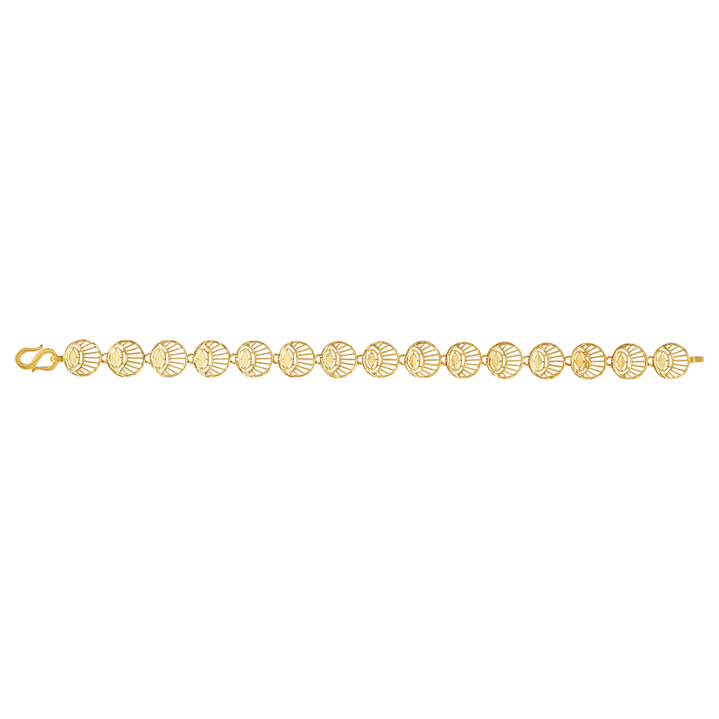 Filigree Design Gold Bracelet, , hi-res - image number 0