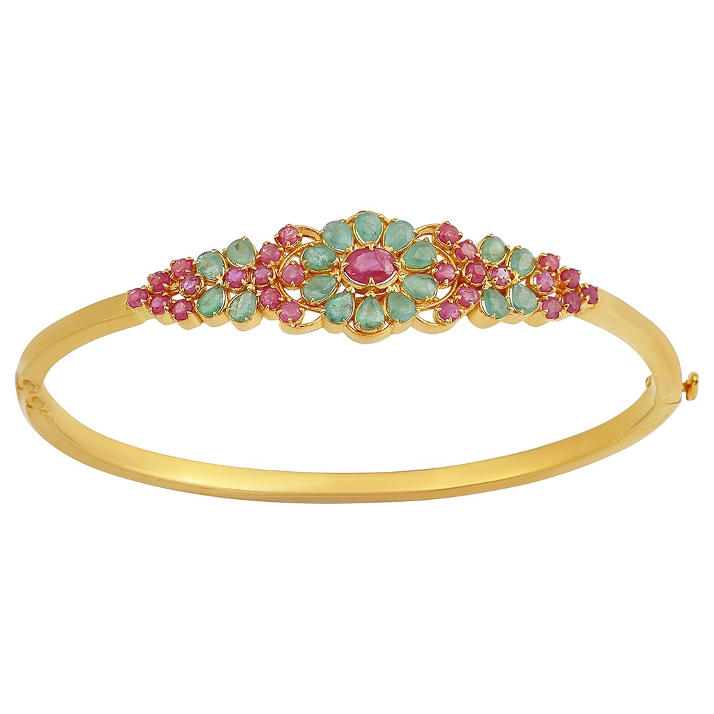Ruby Emerald Oval Bracelet, , hi-res - image number 0