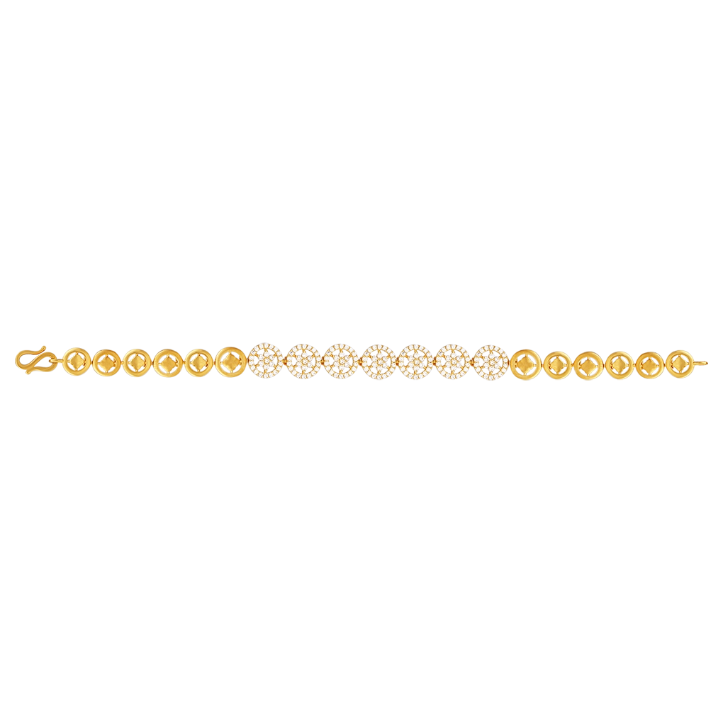 Radiance Halo Gold Bracelet, , hi-res - image number 0